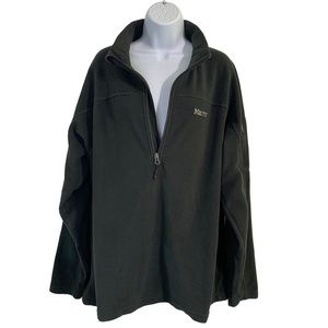 MARMOT Polartec Black Half Zip PullOver